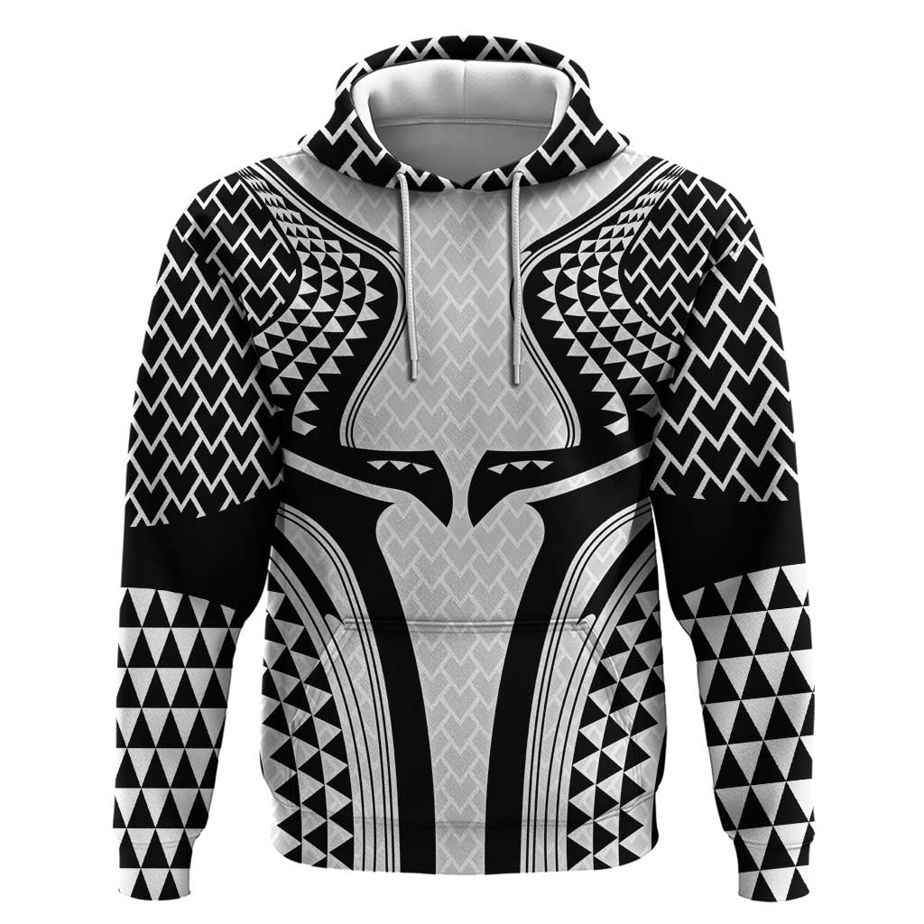 Hawaiian Kakau Art Tattoos Aquaman Style Hoodie White Version - Wonder Print Shop