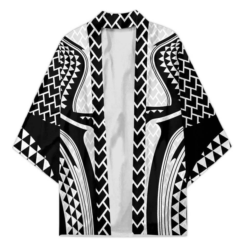 Hawaiian Kakau Art Tattoos Aquaman Style Kimono White Version - Wonder Print Shop