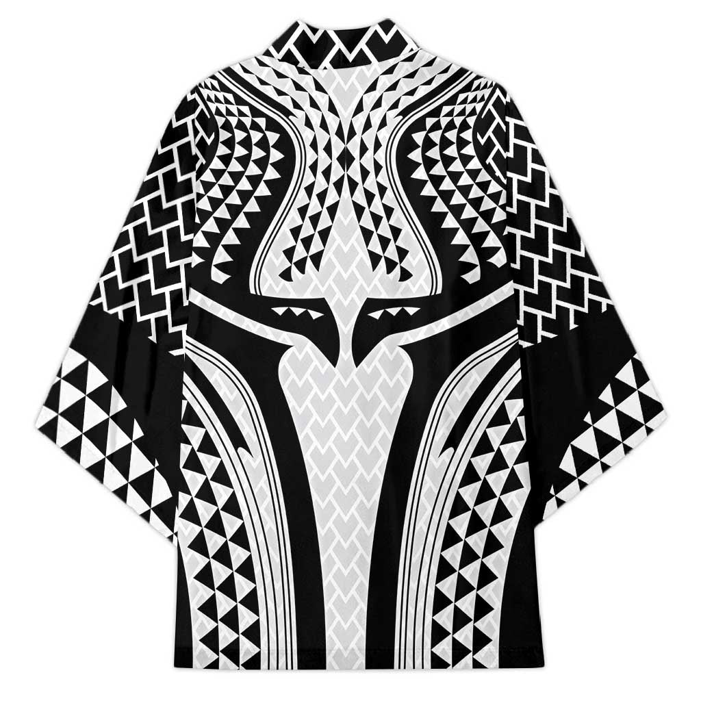 Hawaiian Kakau Art Tattoos Aquaman Style Kimono White Version - Wonder Print Shop