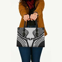 Hawaiian Kakau Art Tattoos Aquaman Style Leather Bag White Version - Wonder Print Shop