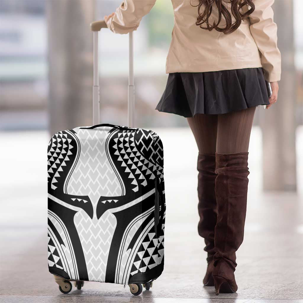 Hawaiian Kakau Art Tattoos Aquaman Style Luggage Cover White Version - Wonder Print Shop
