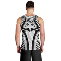 Hawaiian Kakau Art Tattoos Aquaman Style Men Tank Top White Version - Wonder Print Shop