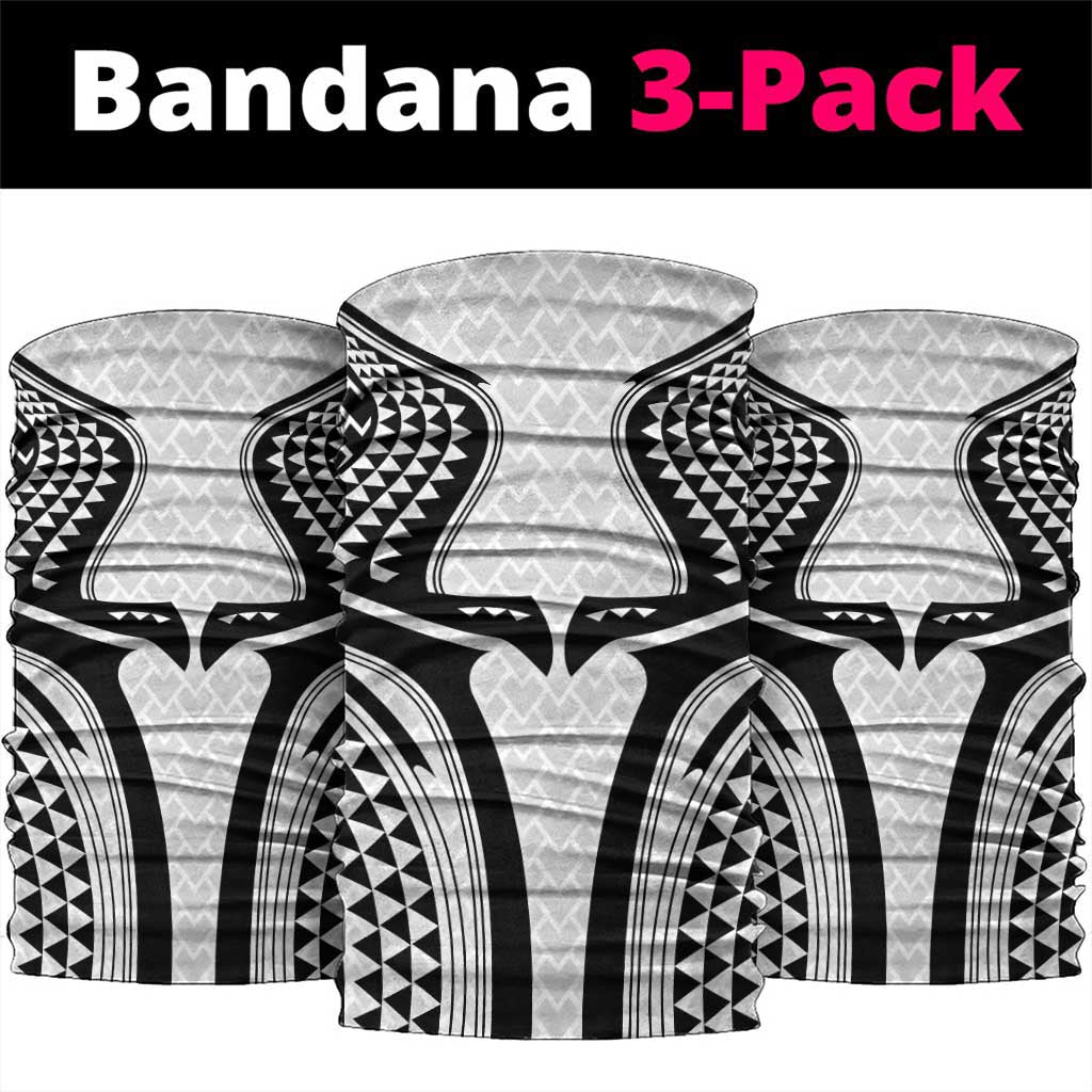 Hawaiian Kakau Art Tattoos Aquaman Style Neck Gaiter White Version - Wonder Print Shop