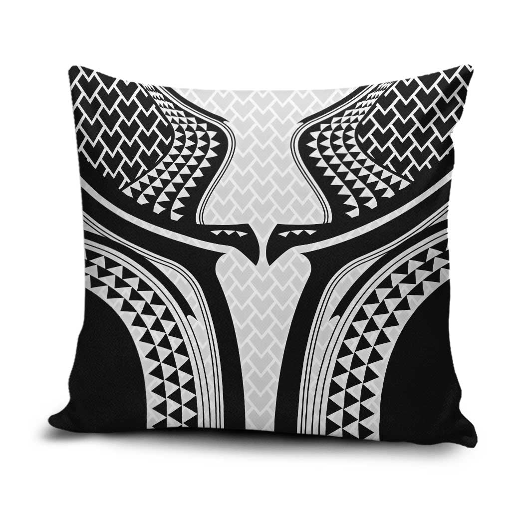 Hawaiian Kakau Art Tattoos Aquaman Style Pillow Cover White Version - Wonder Print Shop