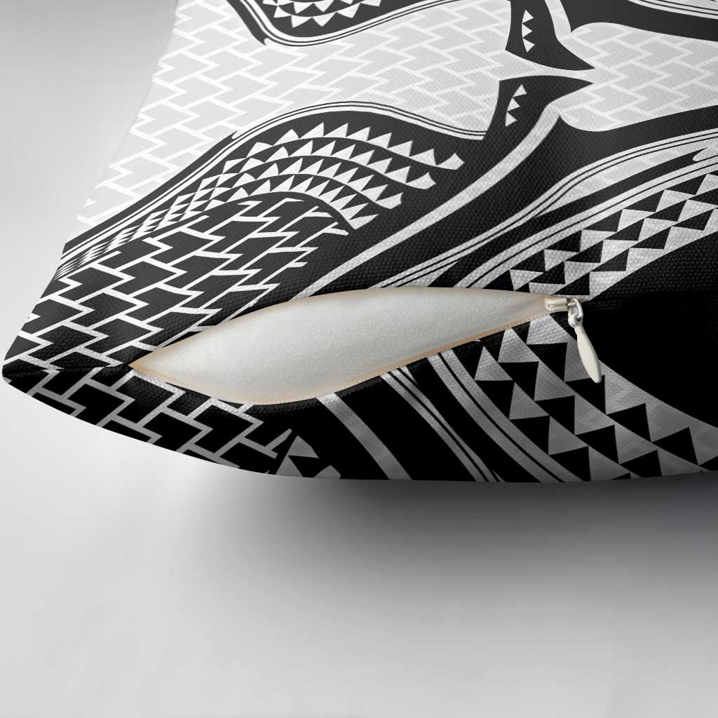 Hawaiian Kakau Art Tattoos Aquaman Style Pillow Cover White Version - Wonder Print Shop