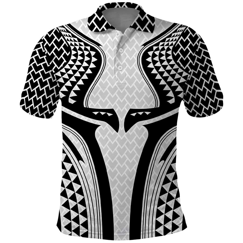 Hawaiian Kakau Art Tattoos Aquaman Style Polo Shirt White Version - Wonder Print Shop