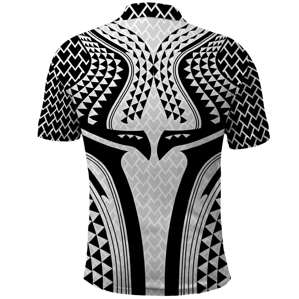 Hawaiian Kakau Art Tattoos Aquaman Style Polo Shirt White Version - Wonder Print Shop