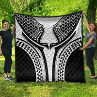 Hawaiian Kakau Art Tattoos Aquaman Style Quilt White Version - Wonder Print Shop