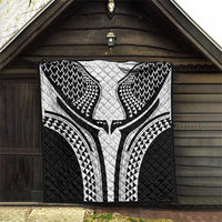 Hawaiian Kakau Art Tattoos Aquaman Style Quilt White Version - Wonder Print Shop
