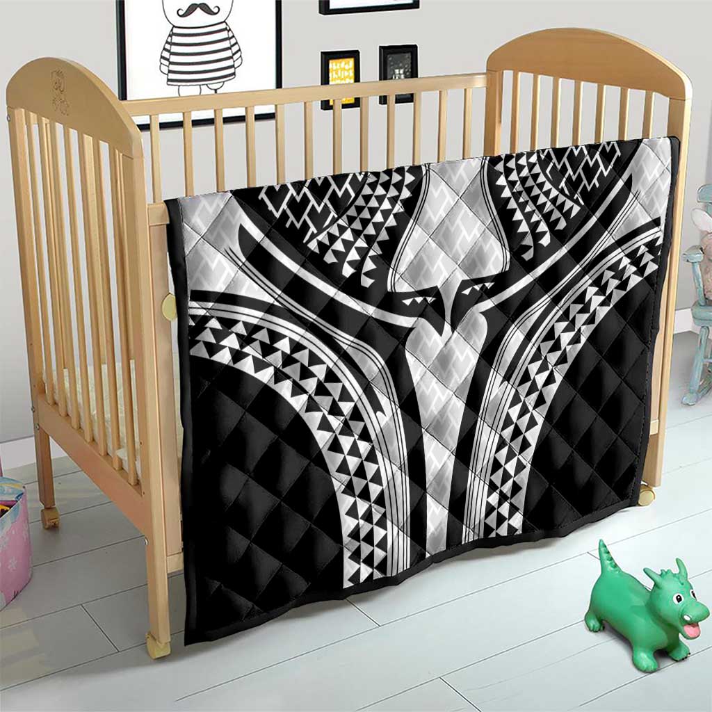 Hawaiian Kakau Art Tattoos Aquaman Style Quilt White Version - Wonder Print Shop