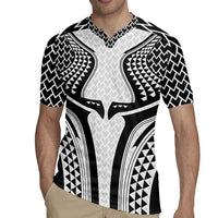 Hawaiian Kakau Art Tattoos Aquaman Style Rugby Jersey White Version - Wonder Print Shop