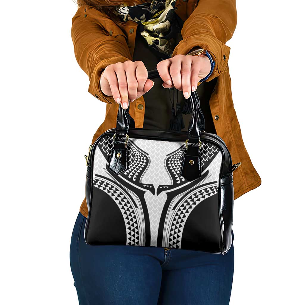 Hawaiian Kakau Art Tattoos Aquaman Style Shoulder Handbag White Version - Wonder Print Shop