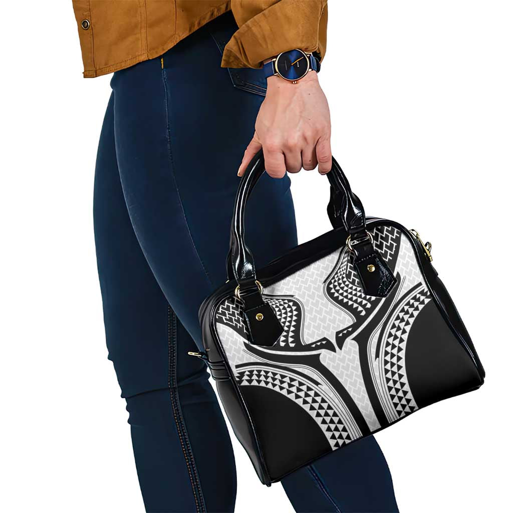 Hawaiian Kakau Art Tattoos Aquaman Style Shoulder Handbag White Version - Wonder Print Shop
