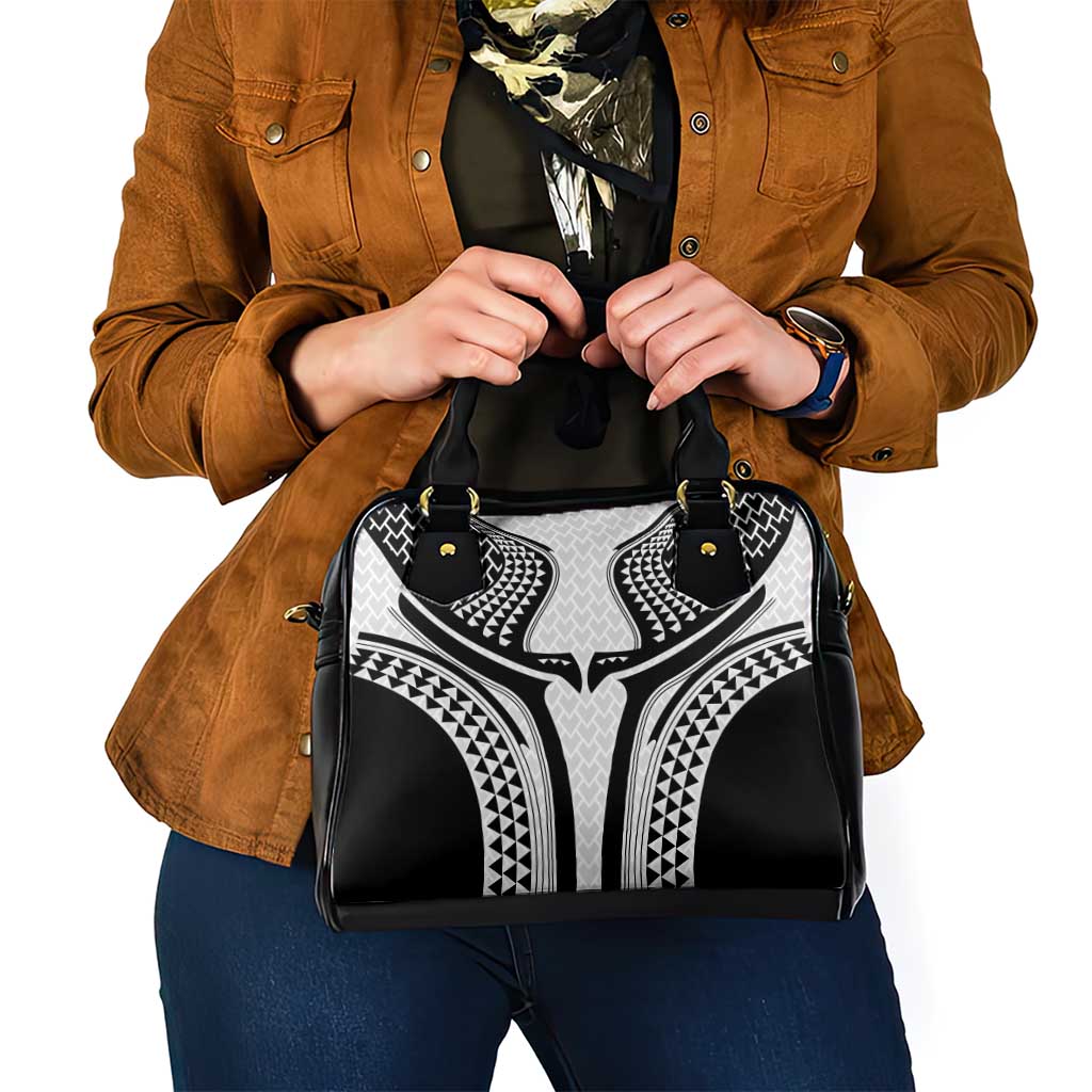 Hawaiian Kakau Art Tattoos Aquaman Style Shoulder Handbag White Version - Wonder Print Shop