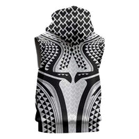 Hawaiian Kakau Art Tattoos Aquaman Style Sleeveless Hoodie White Version - Wonder Print Shop