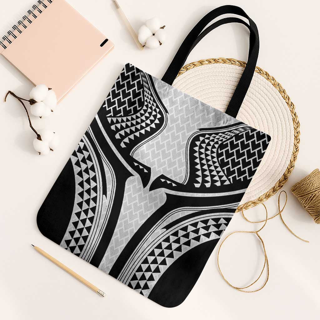 Hawaiian Kakau Art Tattoos Aquaman Style Tote Bag White Version - Wonder Print Shop