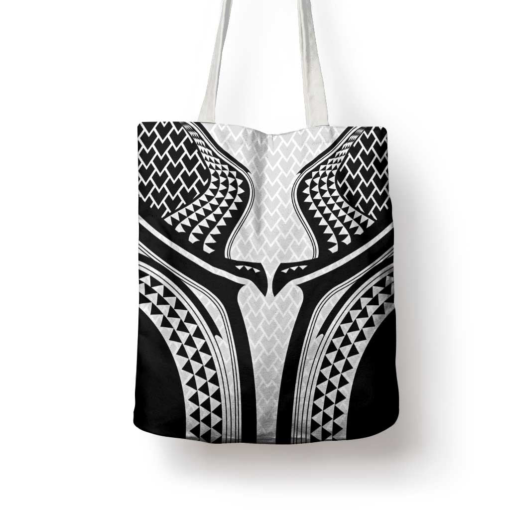 Hawaiian Kakau Art Tattoos Aquaman Style Tote Bag White Version - Wonder Print Shop