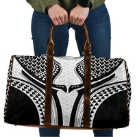 Hawaiian Kakau Art Tattoos Aquaman Style Travel Bag White Version - Wonder Print Shop
