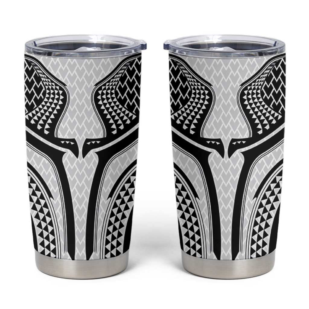 Hawaiian Kakau Art Tattoos Aquaman Style Tumbler Cup White Version - Wonder Print Shop