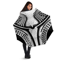 Hawaiian Kakau Art Tattoos Aquaman Style Umbrella White Version - Wonder Print Shop