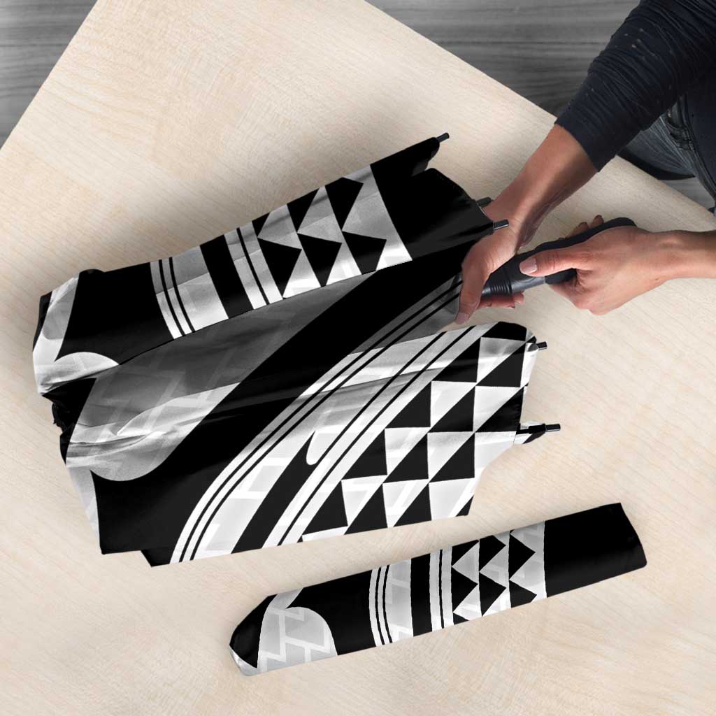 Hawaiian Kakau Art Tattoos Aquaman Style Umbrella White Version - Wonder Print Shop