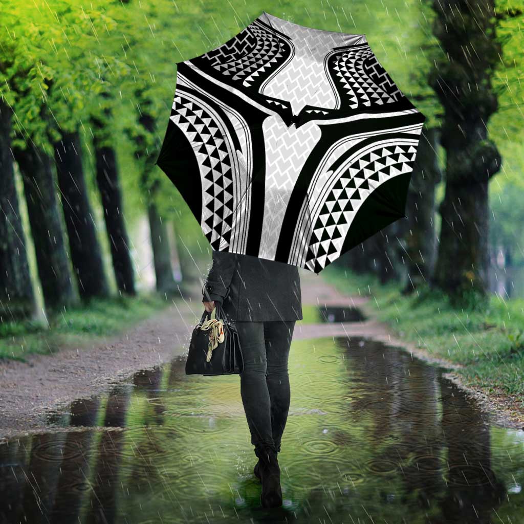 Hawaiian Kakau Art Tattoos Aquaman Style Umbrella White Version - Wonder Print Shop