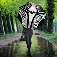 Hawaiian Kakau Art Tattoos Aquaman Style Umbrella White Version - Wonder Print Shop