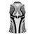 Hawaiian Kakau Art Tattoos Aquaman Style Women Sleeveless Polo Shirt White Version - Wonder Print Shop