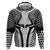 Hawaiian Kakau Art Tattoos Aquaman Style Zip Hoodie White Version - Wonder Print Shop