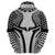 Hawaiian Kakau Art Tattoos Aquaman Style Zip Hoodie White Version - Wonder Print Shop