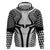 Hawaiian Kakau Art Tattoos Aquaman Style Zip Hoodie White Version - Wonder Print Shop