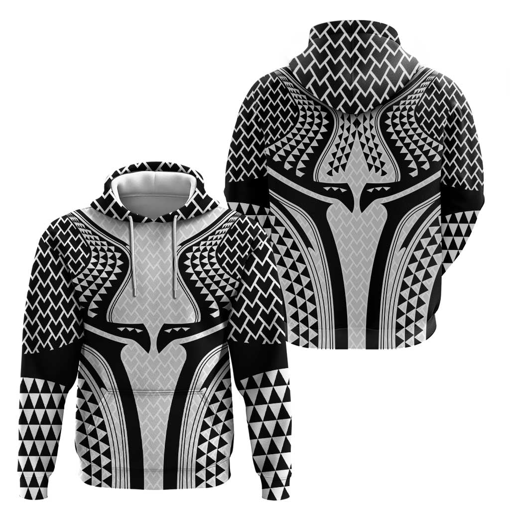 Hawaiian Kakau Art Tattoos Aquaman Style Zip Hoodie White Version - Wonder Print Shop