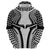 Hawaiian Kakau Art Tattoos Aquaman Style Zip Hoodie White Version - Wonder Print Shop