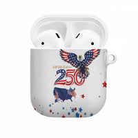 250 Years of American Freedom AirPods Case Flag Bald Eagle and Map
