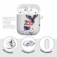 250 Years of American Freedom AirPods Case Flag Bald Eagle and Map