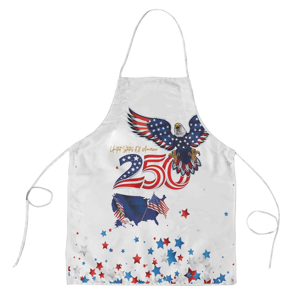 250 Years of American Freedom Apron Flag Bald Eagle and Map