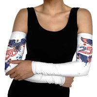 250 Years of American Freedom Arm Sleeves Flag Bald Eagle and Map