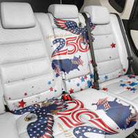250 Years of American Freedom Back Car Seat Cover Flag Bald Eagle and Map