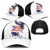 250 Years of American Freedom Baseball Net Cap Flag Bald Eagle and Map