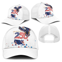 250 Years of American Freedom Baseball Net Cap Flag Bald Eagle and Map