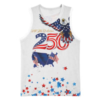 250 Years of American Freedom Basketball Jersey Flag Bald Eagle and Map