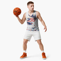 250 Years of American Freedom Basketball Jersey Flag Bald Eagle and Map