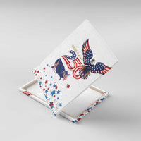 250 Years of American Freedom Canvas Wall Art Flag Bald Eagle and Map