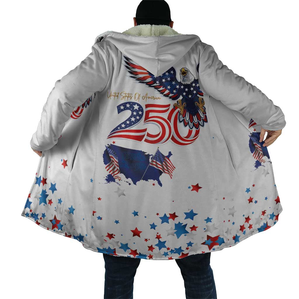 250 Years of American Freedom Cloak Flag Bald Eagle and Map