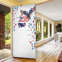 250 Years of American Freedom Door Cover Flag Bald Eagle and Map