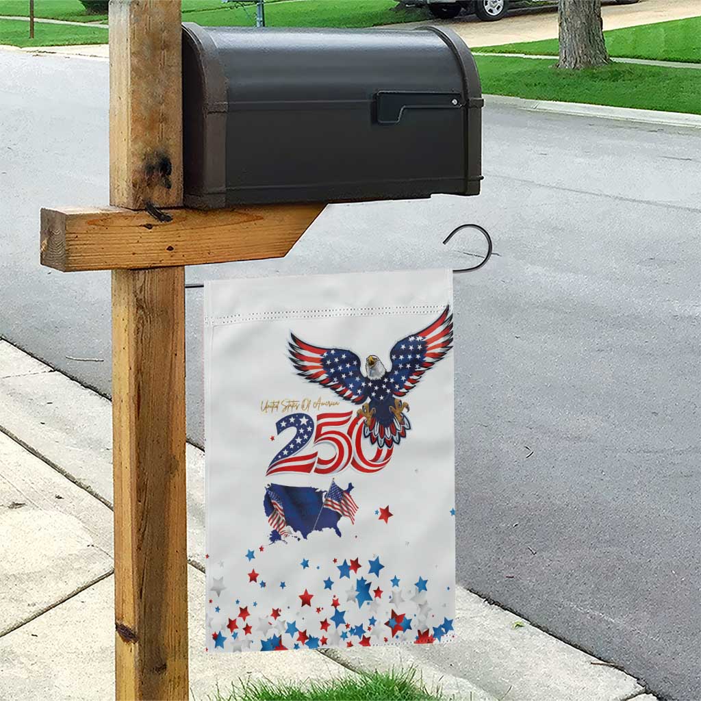 250 Years of American Freedom Garden Flag Flag Bald Eagle and Map