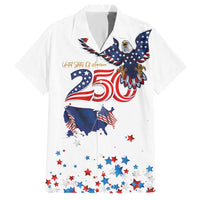250 Years of American Freedom Hawaiian Shirt Flag Bald Eagle and Map
