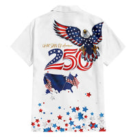 250 Years of American Freedom Hawaiian Shirt Flag Bald Eagle and Map