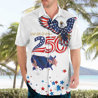 250 Years of American Freedom Hawaiian Shirt Flag Bald Eagle and Map