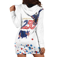 250 Years of American Freedom Hoodie Dress Flag Bald Eagle and Map
